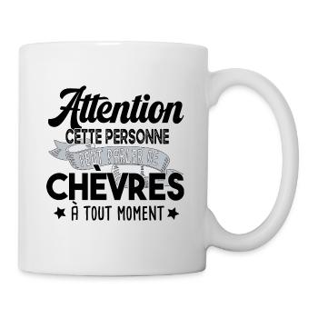 Chèvres Brebis Mouton Agneau Laine Ferme Paysan - Mug blanc - blanc - Droite