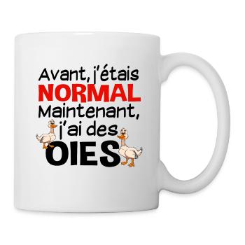 Oie Oiseau Aquatique Canard Coin-Coin Volaille - Mug blanc - blanc - Droite