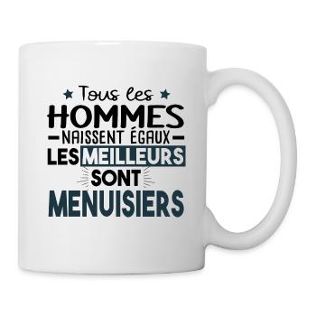 Menuisier Bois Métier Menuiserie Cadeau Humour - Mug blanc - blanc - Droite
