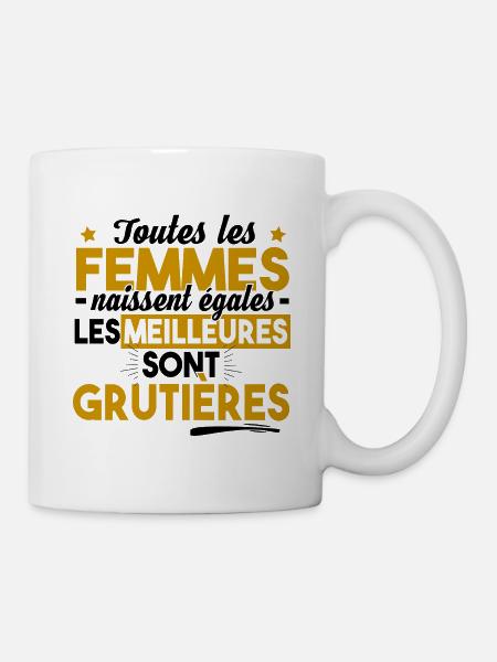 Grutière Grutier Grue Métier Chantier Construction - Mug blanc - blanc