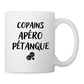 Copain Apéro Pétanque cadeau homme papi retraite - Mug blanc - blanc - Droite