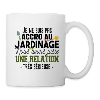 Jardinage Jardinier Retraité Jardin Potager Humour - Mug blanc - blanc - Droite