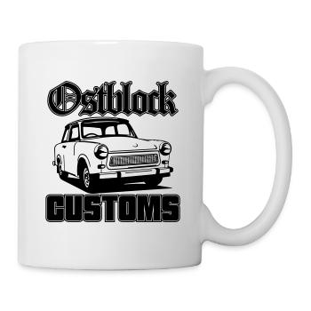 Farbe änderbar | Trabi Trabbi Ostblock Customs - Tasse - Weiß - Rechts