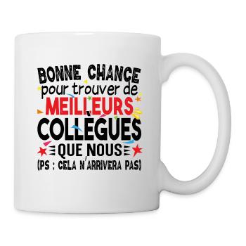 Bonne chance Collègue Cadeau Retraite Retraité - Mug blanc - blanc - Droite