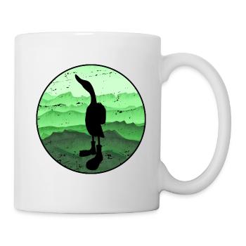 wandernde Ente - Tasse - Weiß - Rechts