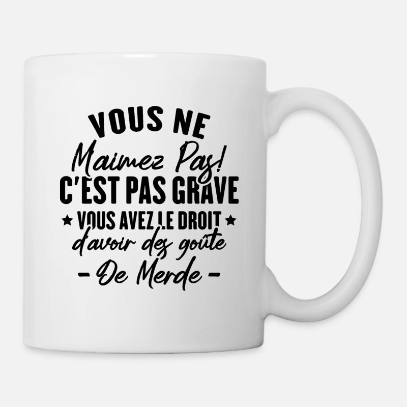 Vous ne m'aimez - Mug blanc - blanc