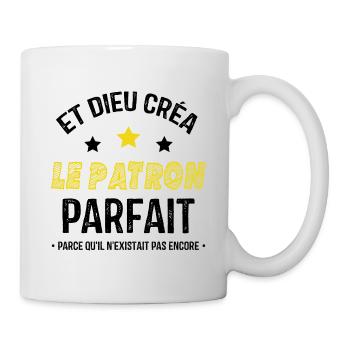 Et dieu créa le patron parfait - Mug blanc - blanc - Droite