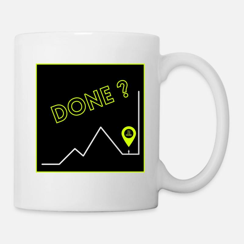 Hiking - Done? - Tasse - Weiß