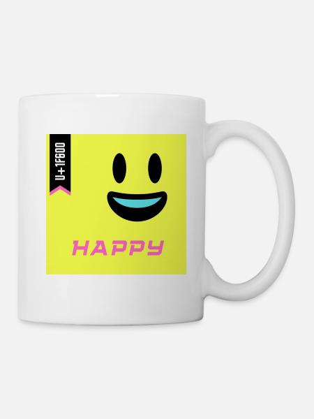 Journée Emoji 2022 - Emoji Happy - Design B - Mug blanc - blanc