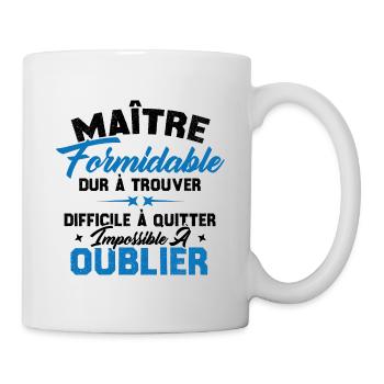 Maître Formidable Idée Cadeau Maître D'école - Mug blanc - blanc - Droite