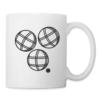 Boule Kugeln Sticker Boccia Pentaque - Tasse - Weiß - Rechts
