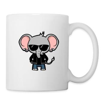 Elephant punk kawai - Mug - white - Right