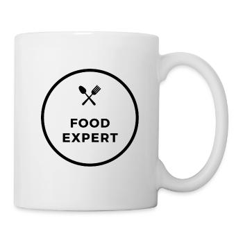 Food expert - Tasse - Weiß - Rechts