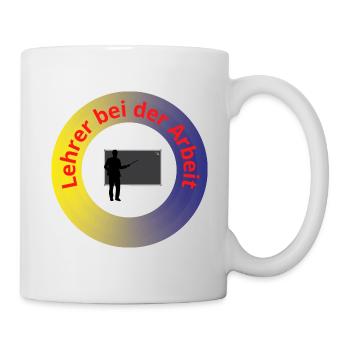 Lehrer bei der Arbeit - Tasse - Weiß - Rechts