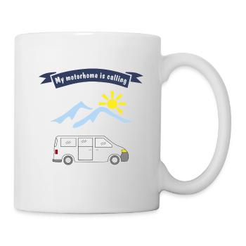 motorhome is calling - Mug - white - Right