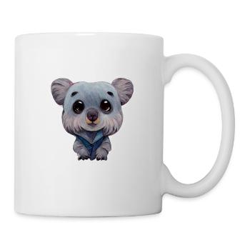 Niedlicher Koala Bär Illustration - Tasse - Weiß - Rechts