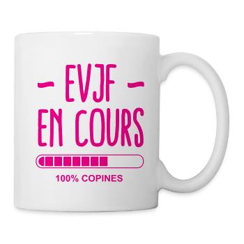 EVJF en cours future mariée - Mug blanc - blanc - Droite