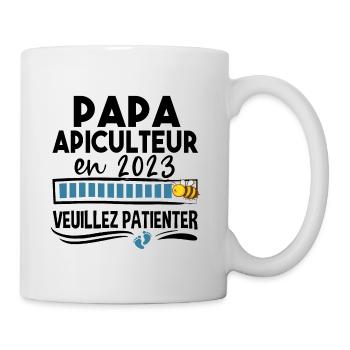 Papa 2023 Apiculteur Apiculture Cadeau Humour - Mug blanc - blanc - Droite