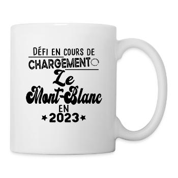 2023 Mont Blanc Montagne France Suisse Italie - Mug blanc - blanc - Droite