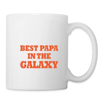 Meilleur papa dans la galaxie - Mug blanc - blanc - Droite
