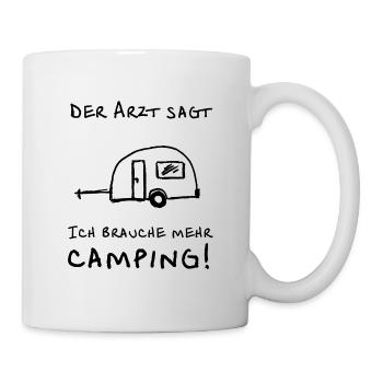 der arzt sagt wohnwagen - Tasse - Weiß - Rechts