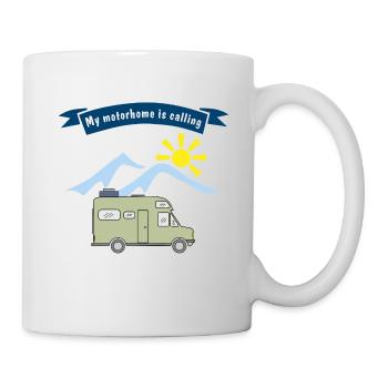 mon camping-car appelle - Mug blanc - blanc - Droite