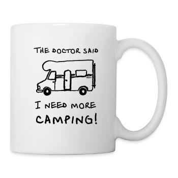 the doctor said motorhome - Tasse - Weiß - Rechts