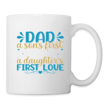 PAPA HÉROS AMOUR | Fête des pères Fête des pères - Mug blanc - blanc - Droite