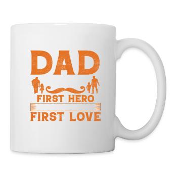| D’AMOUR DE PAPA HERO Fête des Pères Fête des Pères - Mug blanc - blanc - Droite