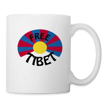 free tibet - Tasse - Weiß - Rechts