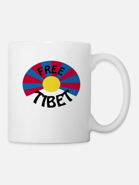 free tibet - Tasse - Weiß