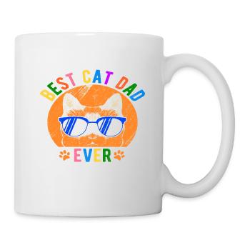 Meilleur chat papa jamais meilleur chat papa chat chaton - Mug blanc - blanc - Droite