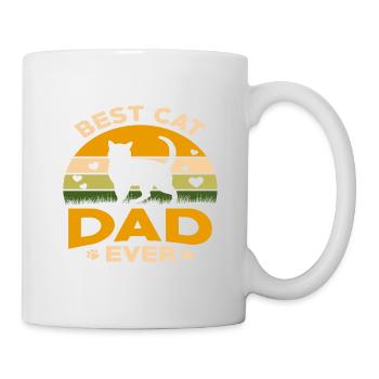 Meilleur chat papa jamais meilleur chat papa chat chaton - Mug blanc - blanc - Droite