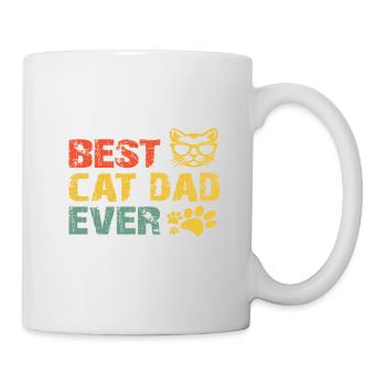 Best cat dad ever best cat dad kitten - Mug - white - Right