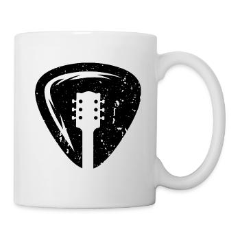 Plectre d’instrument de musique de guitare - Mug blanc - blanc - Droite