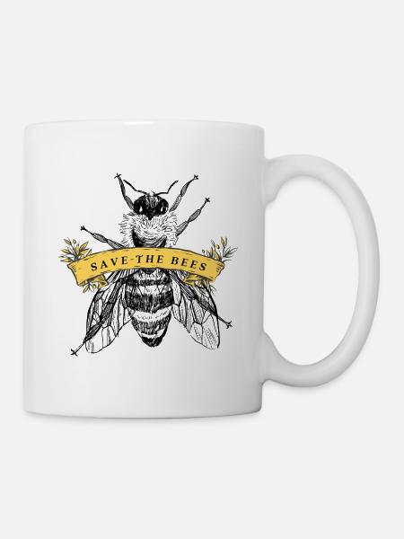 save the bees 4 - Tasse - Weiß