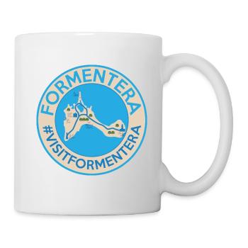 Formentera island map design for island lovers - Mug - white - Right