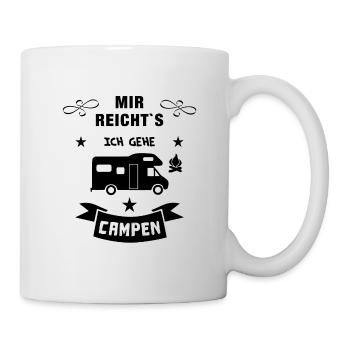 mir reichts camping wohnmobil - Tasse - Weiß - Rechts