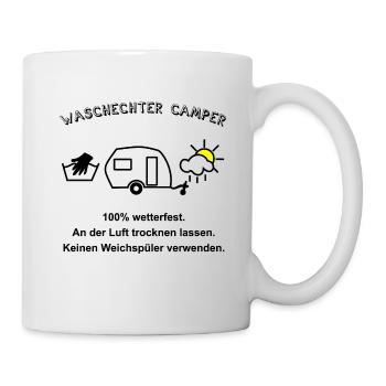 waschechter camper wohnwagen - Tasse - Weiß - Rechts