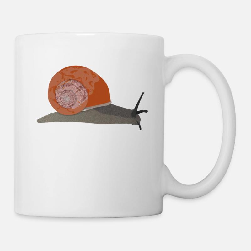 escargot Illustration - Mug blanc - blanc