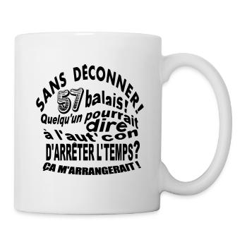 57 ans / anniversaire 57 ans / t-shirt 57 ans - Mug blanc - blanc - Droite