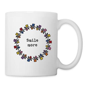 Smile more - Mug - white - Right