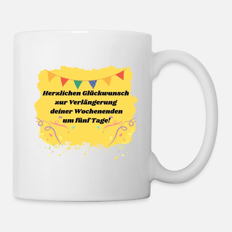 Pension - Tasse - Weiß