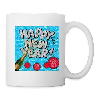 Frohes neues Jahr! - Tasse - Weiß - Rechts