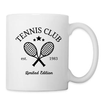 Tennis Sportliches Design Limited Edition - Tasse - Weiß - Rechts
