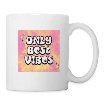 Only Best Vibes - Tasse - Weiß - Rechts