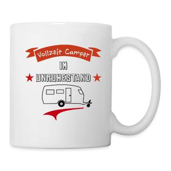 vollzeit camper im unruhestand - Tasse - Weiß - Rechts