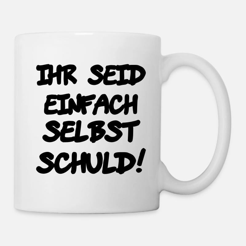 klagen - Tasse - Weiß