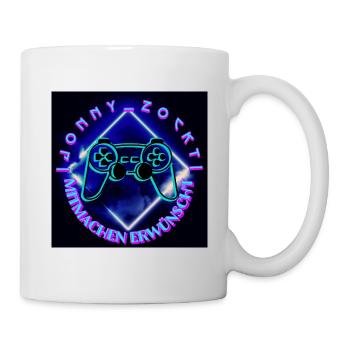 Jonny Zockt Participation desired LOGO 2023 - Mug - white - Right
