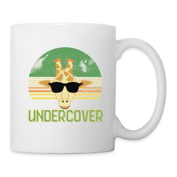 undercover Giraffe Sonnenbrille - Tasse - Weiß - Rechts